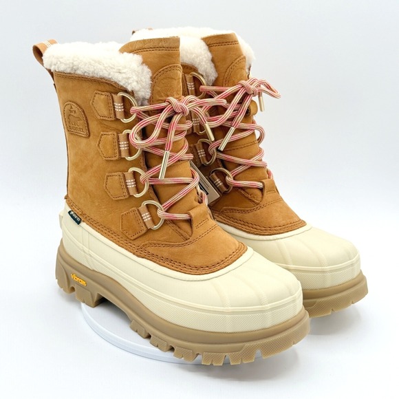 Sorel Shoes - Sorel Caribou Horizon GTX Winter Boots 6.5 Womens Canyon Gold Honey White NEW